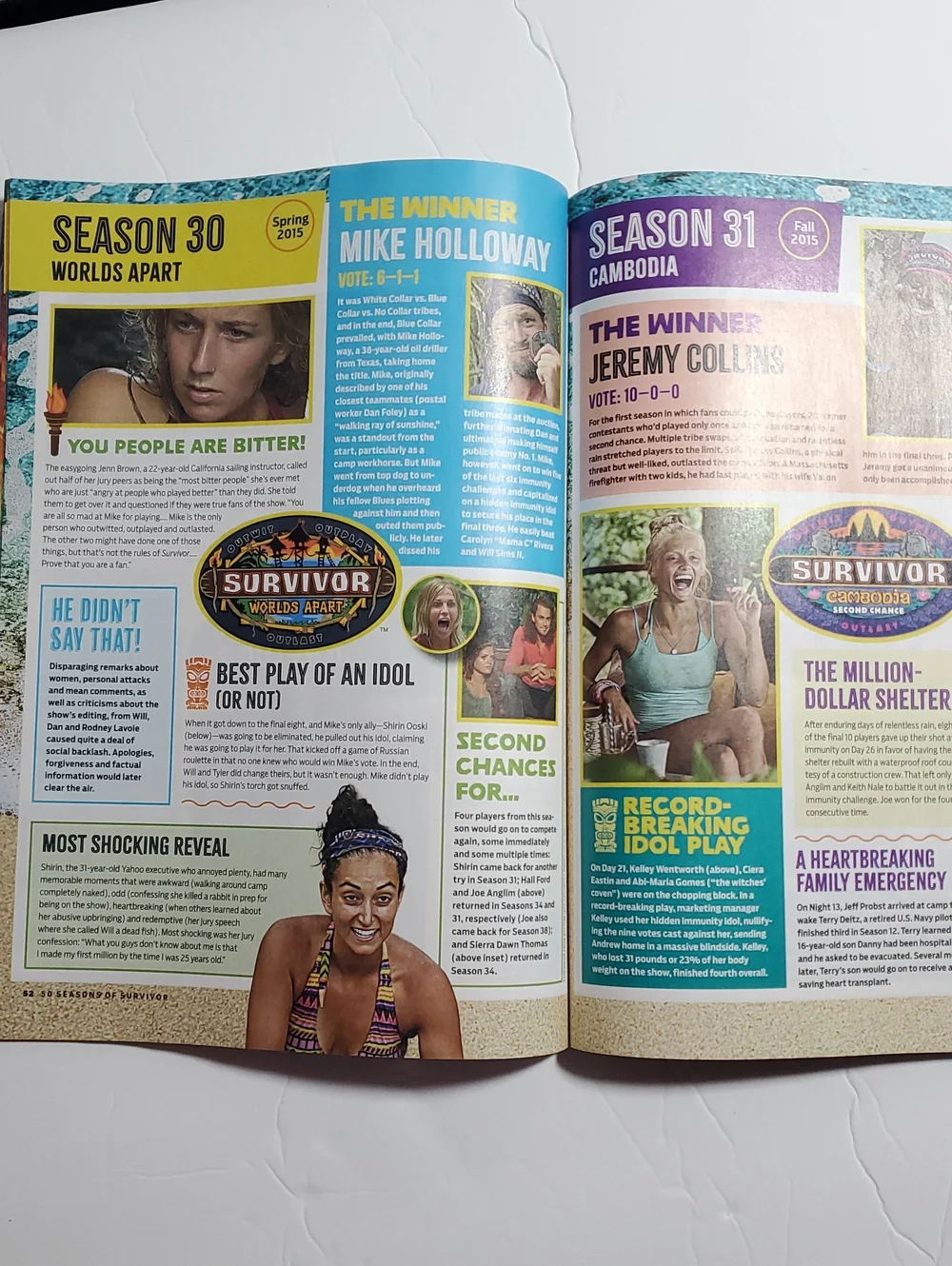 Survivor 50 Seasons Special Collector's Issue Lot TV Guide And People Magazine